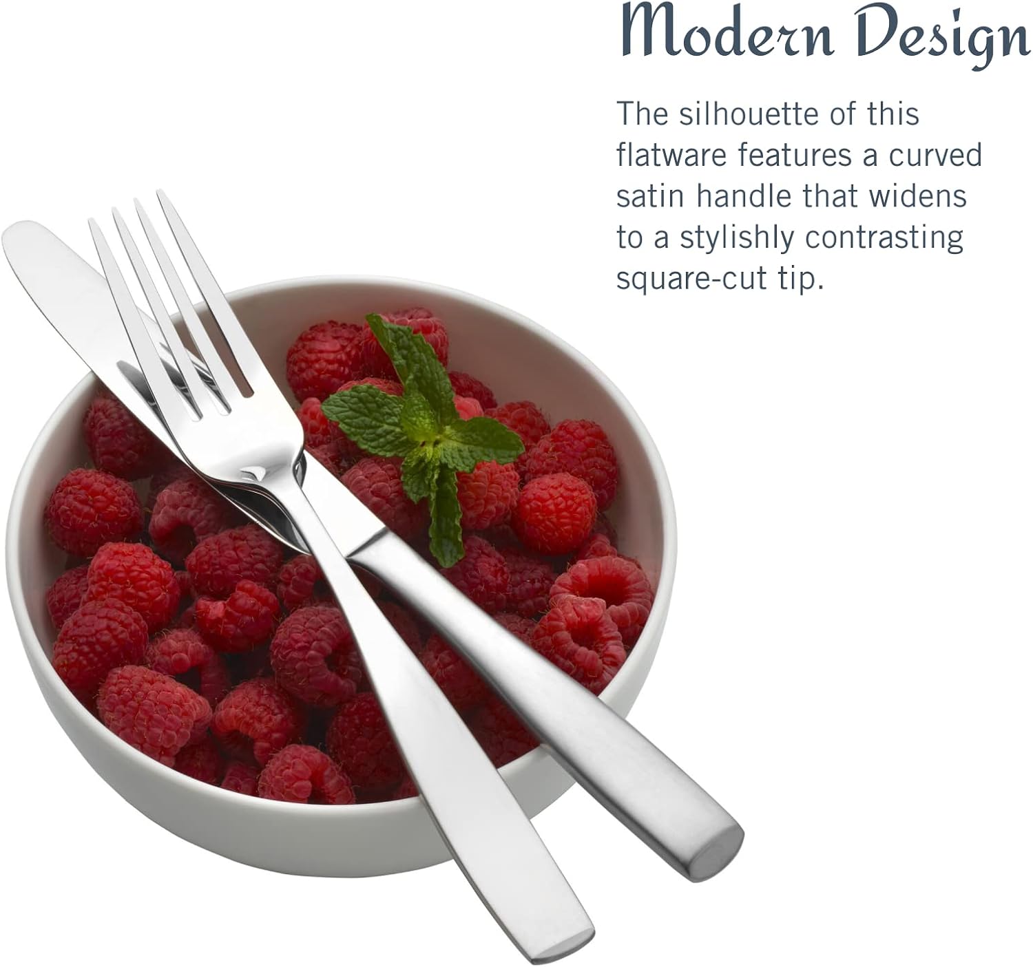 Mikasa, Virtuoso Frost Flatware Service for 12, 65 Piece Set, 18/10 Stainless Steel, Silverware Set with Serving Utensils