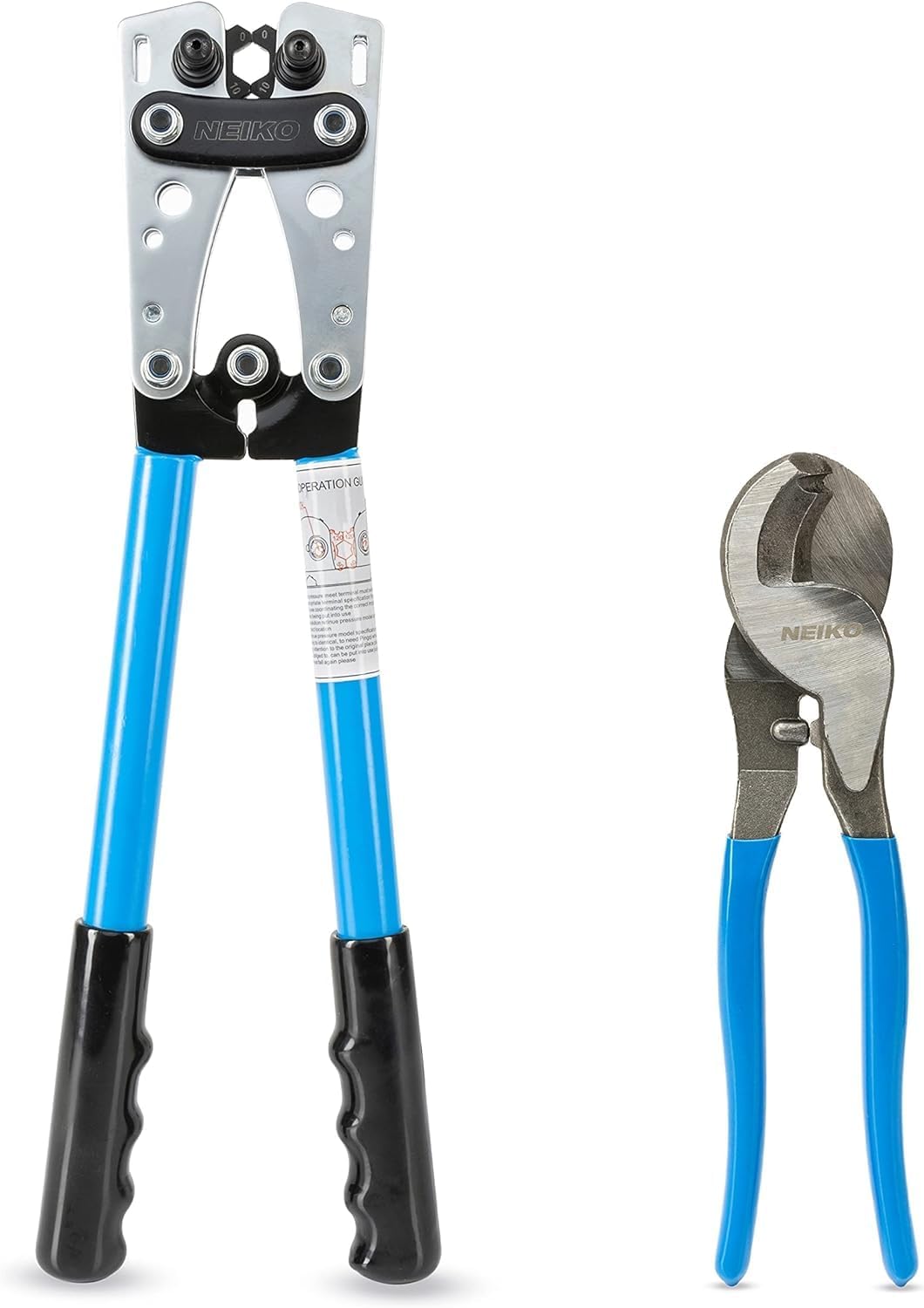 NEIKO 02037A Compact Wire Stripper | 4-in-1 Multi Purpose Electricians Pliers | Wire Crimper, Cutter and Gripper | 12-20 AWG Wire Service Tool | Crimps Insulated & Non-Insulated | Electrical Stripping