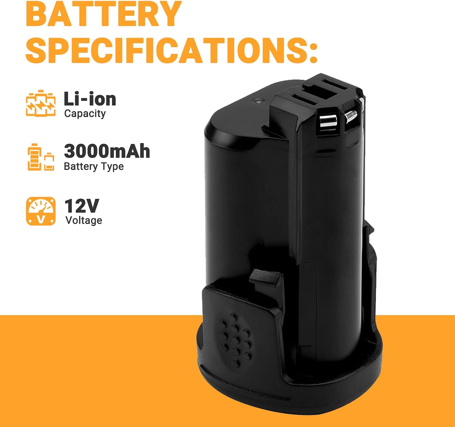 Shentec 12V Li-ion 3.0Ah Battery Compatible with Dremel B812-01 8200 | 8220 8300 B812-03 B812-02 B812-01 Cordless Tools,Lithium-Ion(Battery+Charger)