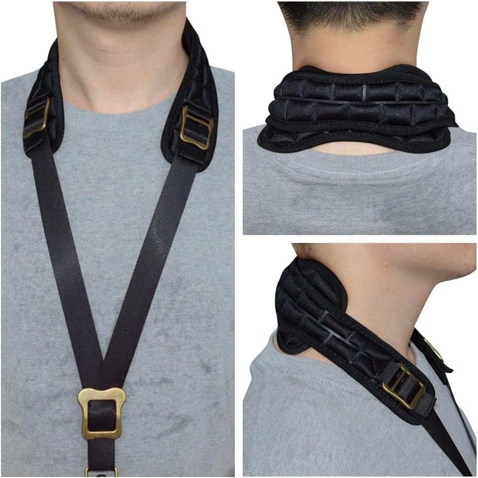 adorence Saxophone Neck Strap with Removable Washable Neck Pad - H04 Black