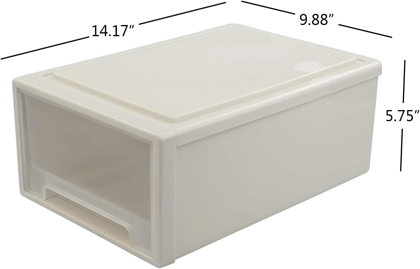 6 Quart Plastic Chest of Drawers, Desktop Office Organizer, 3 Pack