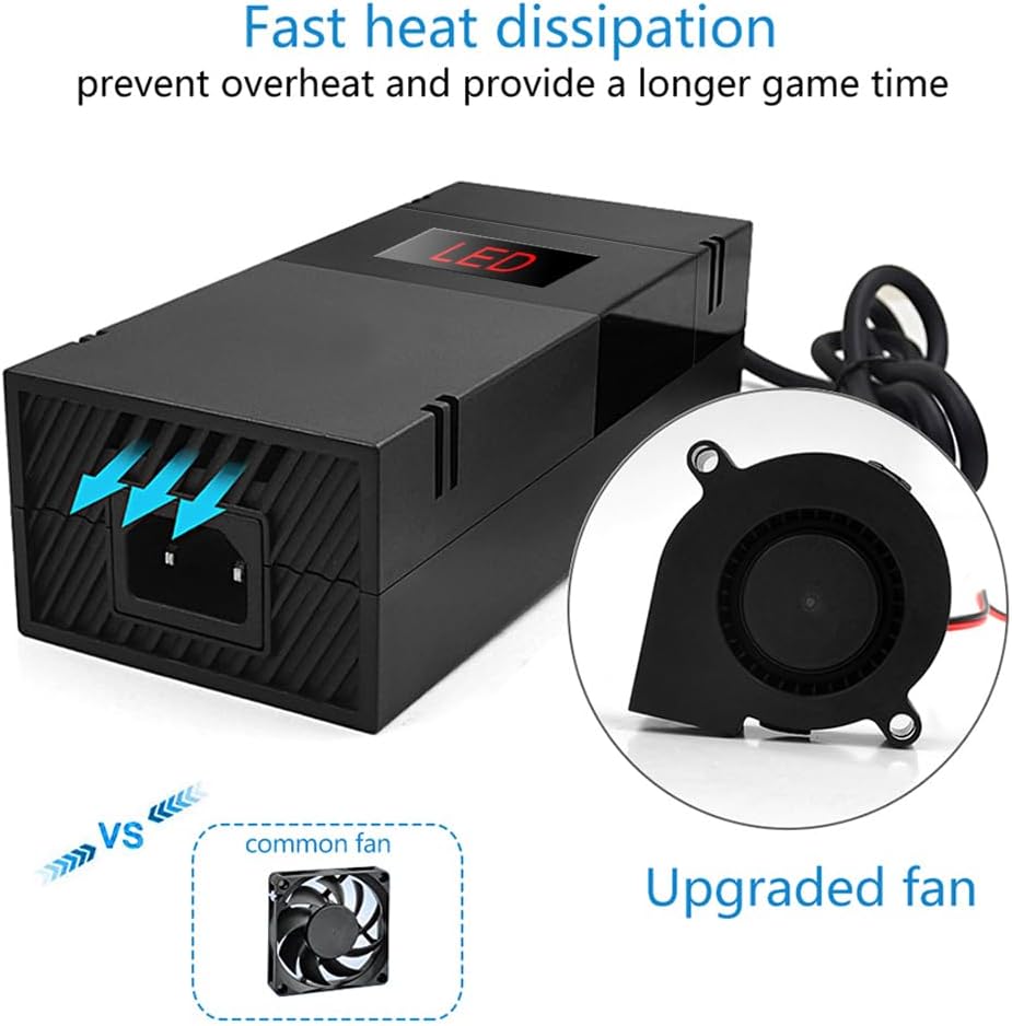 Power Supply for Xbox One, Lyyes Xbox one Power Brick Fast Charger 100-240V Updated Version