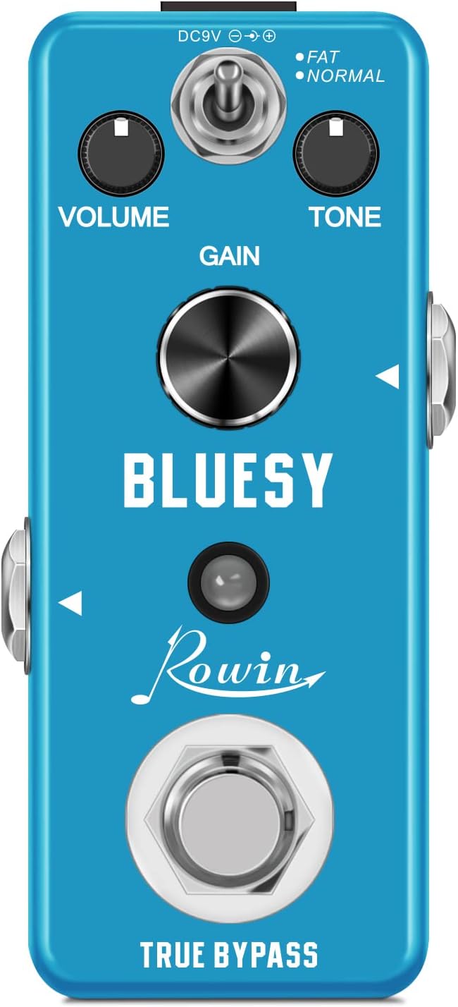 Vintage Vacuum Bluesy Guitar Effect Pedal,Electric Guitar Effect Sound Low Key Mild Clipping