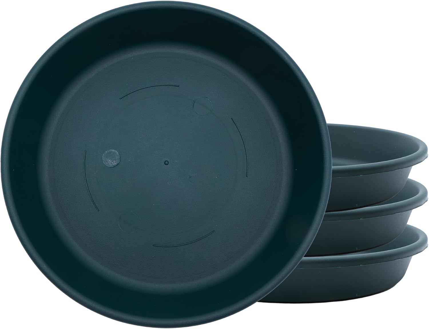 The HC Companies 14 Inch Round Plastic Classic Plant Saucer - Indoor Outdoor Plant Trays for Pots - 14"x14"x2.5" Sandstone