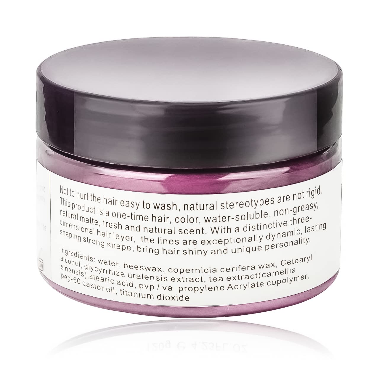 SOVONCARE Pink Hair Styling Wax, Temporary Hair Color Cream for DIY Hairstyle, Cosplay, Halloween, Date - 4.23 oz