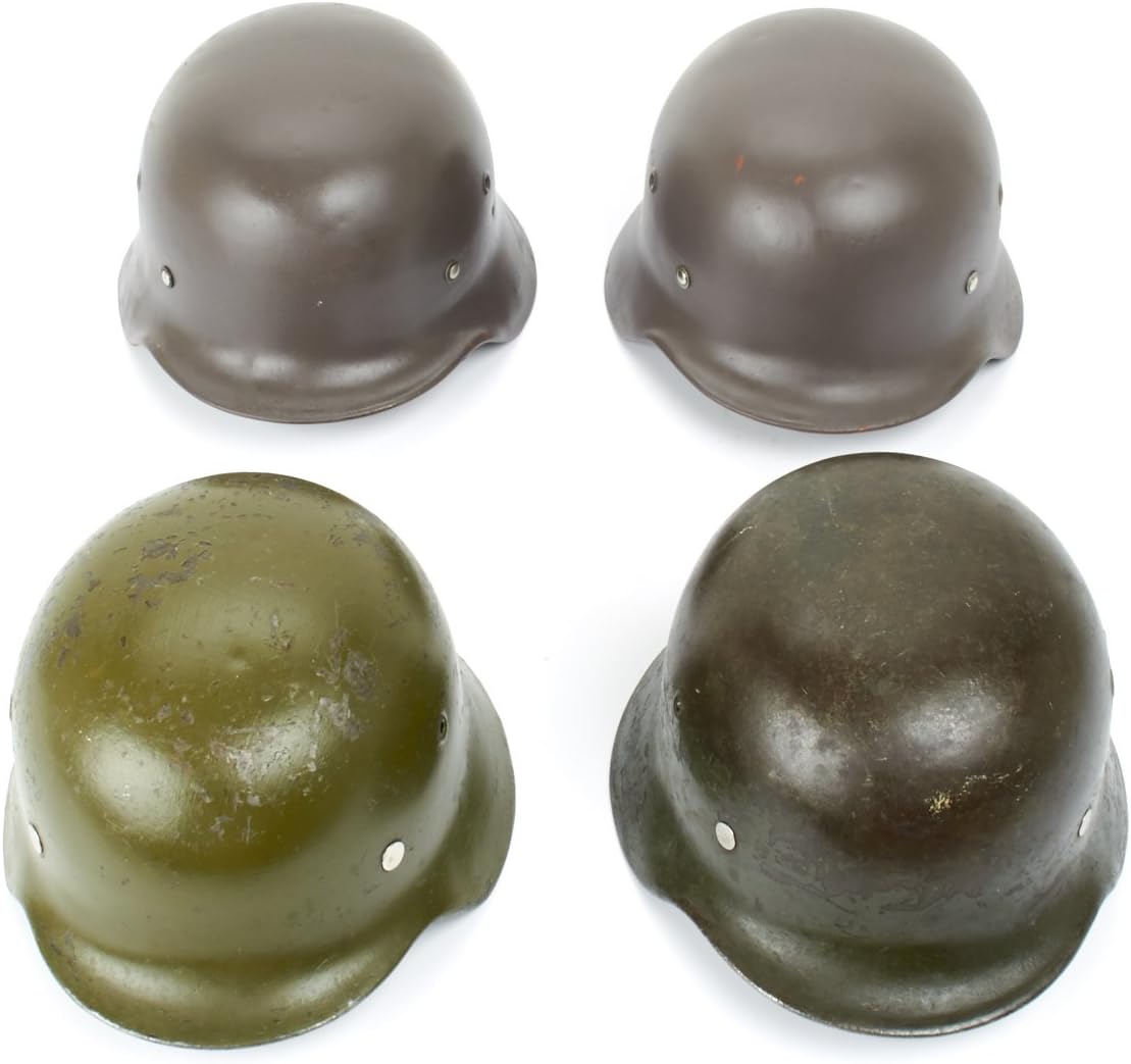 Original German WWII M40 Stahlhelm Steel Helmet- Shell Size 66, Maker Marked