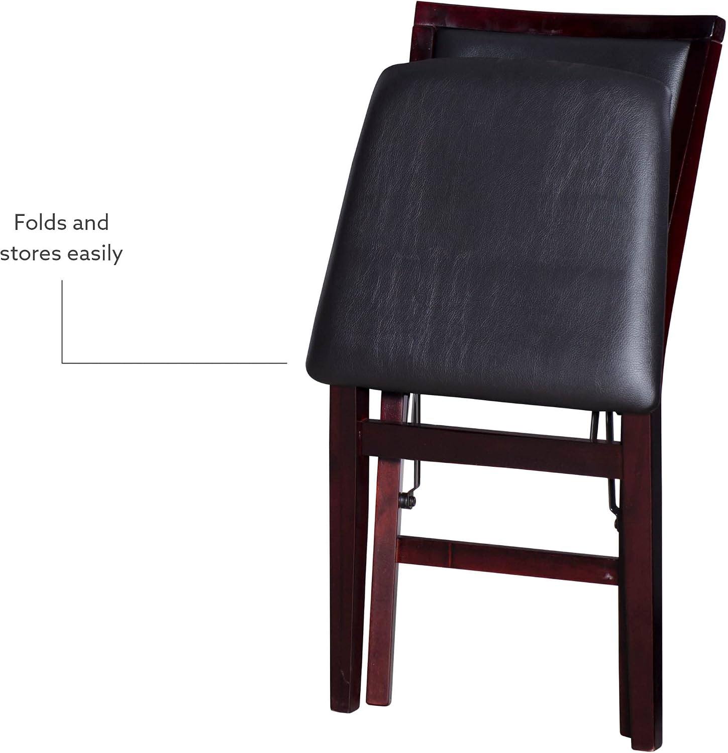 Linon Keira Pad Back Folding Bar Stool