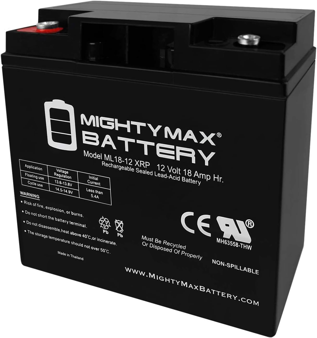 Mighty Max Battery 12V 18AH SLA Replacement Battery for Generac Generator