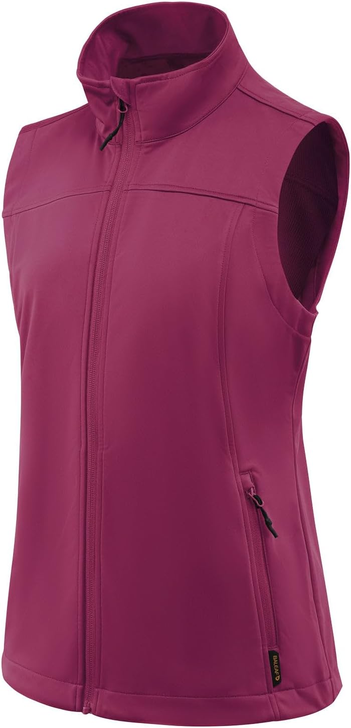 baleaf Women's Lightweight Running Vest Sleeveless Softshell Jacket