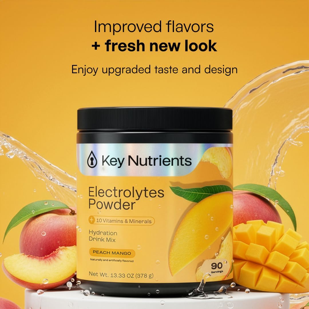 KEY NUTRIENTS Sugar Free Electrolyte Tablets, Hydration Pills, 200 Capsules
