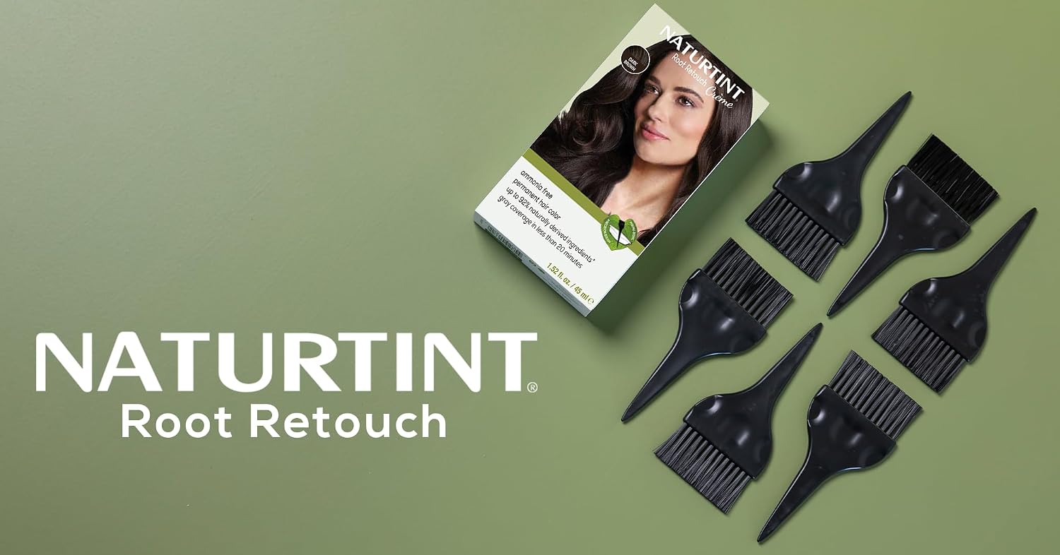 Naturtint Light Brown Root Retouch Crème Permanent Hair Color - Ammonia Free, Conceal Grays, No Artificial Scent, 1.52 Fl Oz