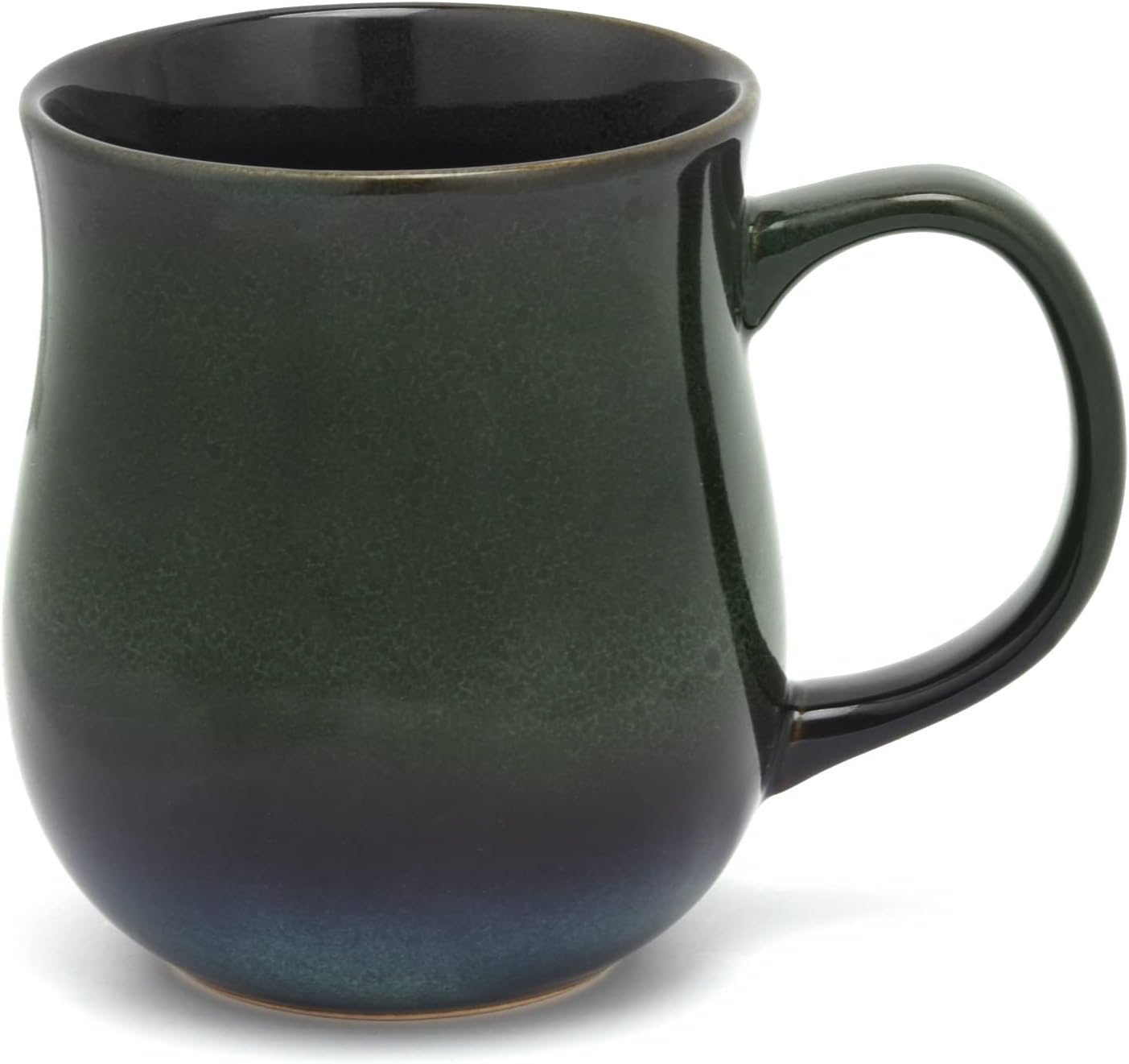 20 Oz Large Ceramic Coffee Mugs with Handle(Ink Green) | 600ml Handmade Tea Cup for Office and Home, Microwave and Dishwasher Safe