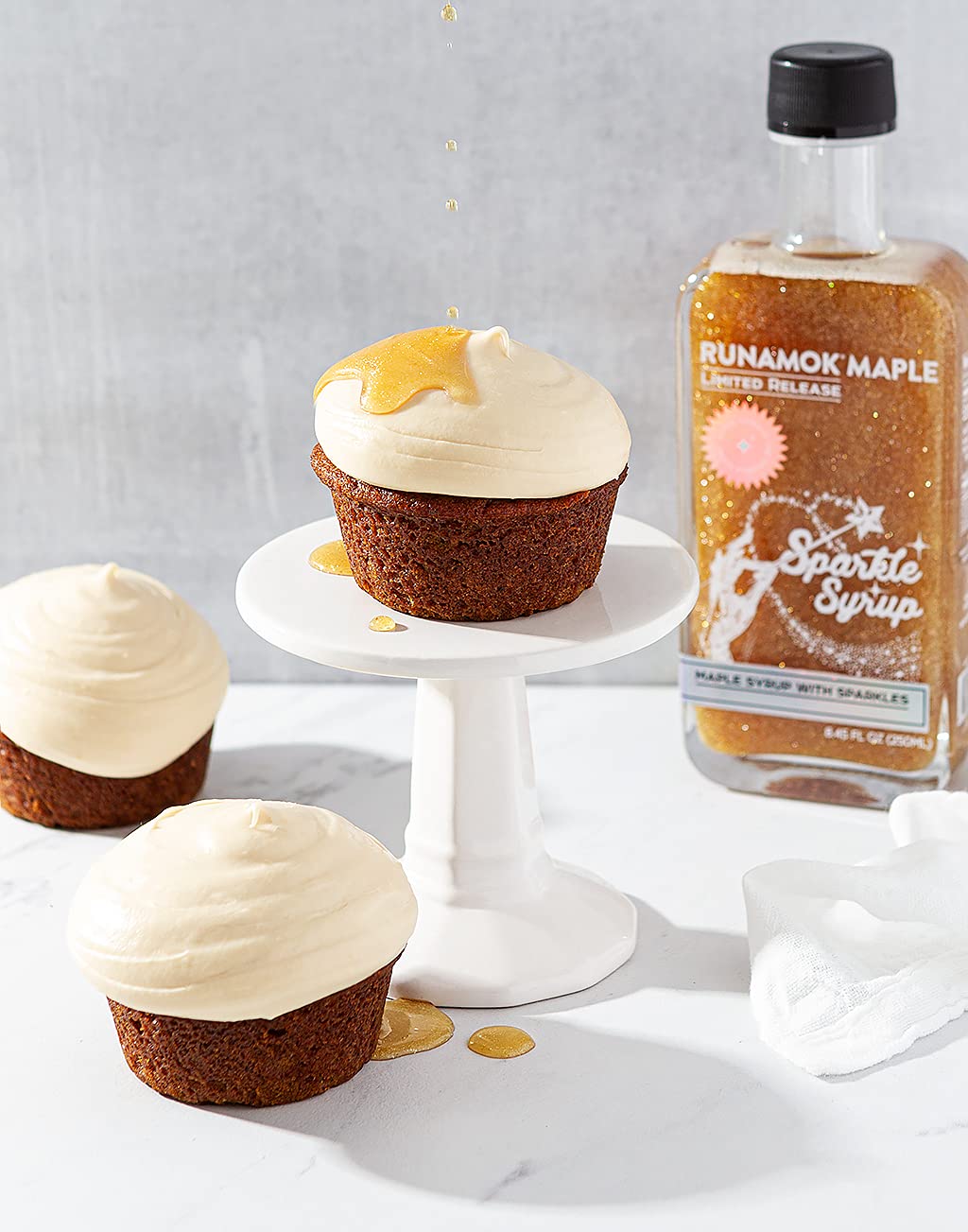 Runamok Maple Cinnamon-Vanilla Infused Maple Syrup - Authentic & Real Vermont Maple Syrup | Gluten Free & Natural Sweetener | Breakfast, Coffee, Pancakes Maple Syrup | 8.45 Fl Oz (250mL)
