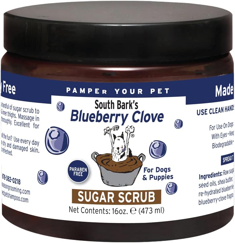 South Bark's Blueberry-Clove Conditioner for Dogs & Cats 12 oz. | Long Lasting Softness | Paraben-Free | Biodegradable & Non-Toxic | Made in USA
