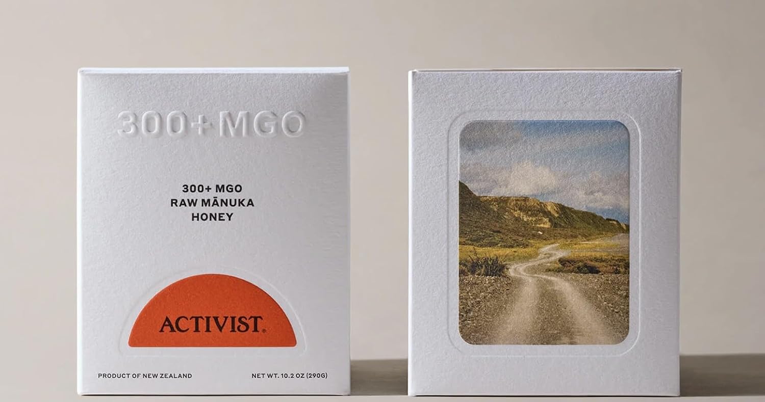 ACTIVIST Raw Manuka Honey 300+MGO | Product of New Zealand | Certified Non-GMO | BPA-Free Jar (10.2 oz) Packaging May Vary