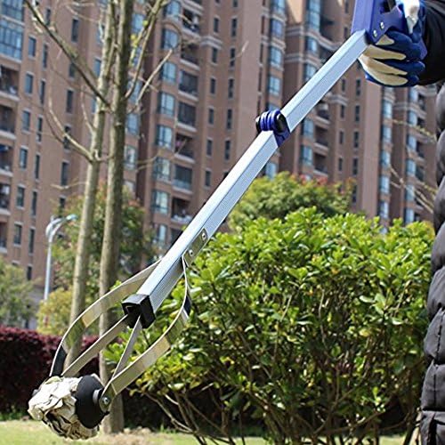 THUSIBER Reacher Grabber 32" Extra Long Folding Reaching Claw Heavy Duty Mobility Aid Arm Extender Gripper Tools for Trash Pick Up Litter Picker