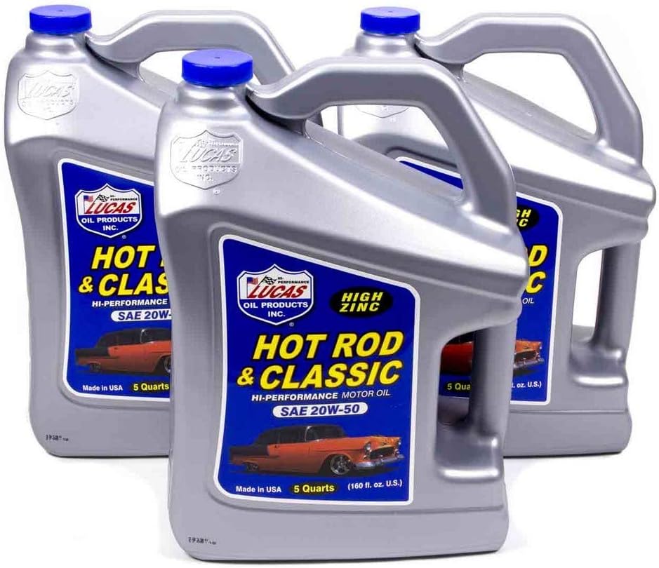 Lucas Oil 10688 Hot Rod and Classic Car SAE 10W-40 Motor Oil - 1 Quart