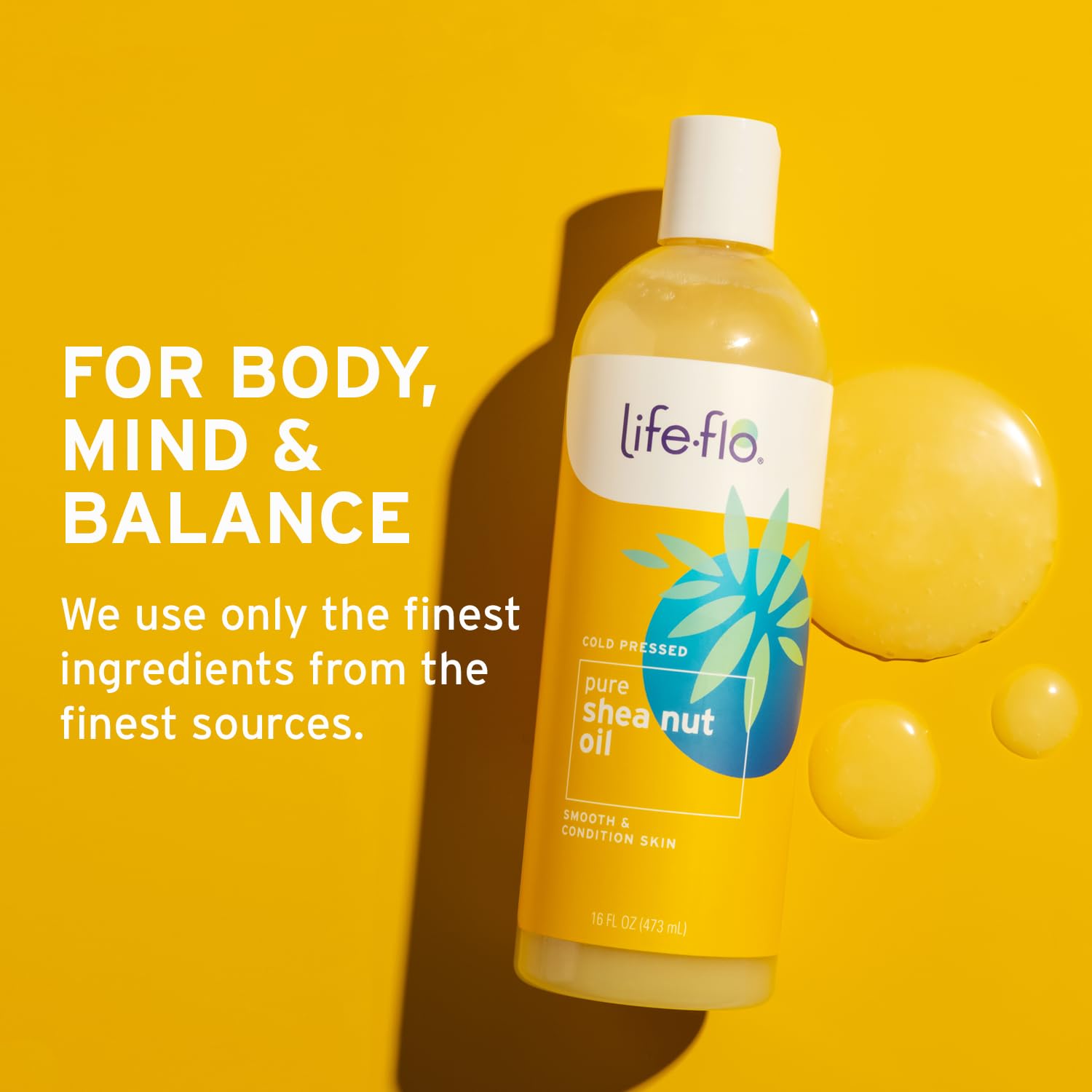 LIFE-FLO Pure Coconut Oil, Fractionated, Refined Liquid Coconut Oil, Skin Care, Hair Care, Massage, Aromatherapy, All Skin Types, Hypoallergenic, 60-Day Guarantee, Not Tested on Animals, 16oz
