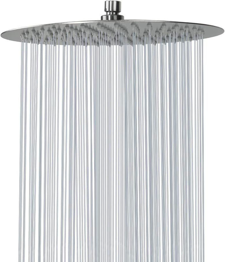 NearMoon Rain Shower Head, Ultra-Thin Design-Pressure Boosting, Awesome Some Experience, High Flow Stainless Steel Rainfall Head (10 Inch
