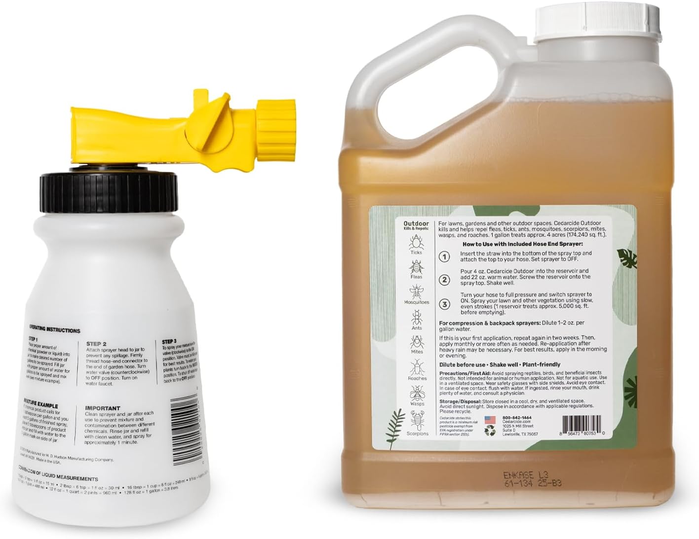 Cedarcide Outdoor Bug Spray | Kills & Repels Mosquitoes, Ticks, Fleas