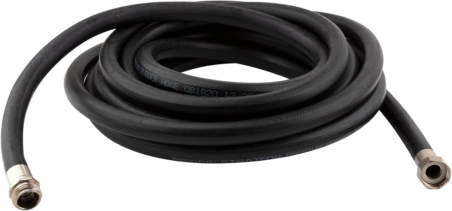 Briggs and Stratton 8BS75 75-Foot Premium Heavy-Duty Rubber Garden Hose, Brass