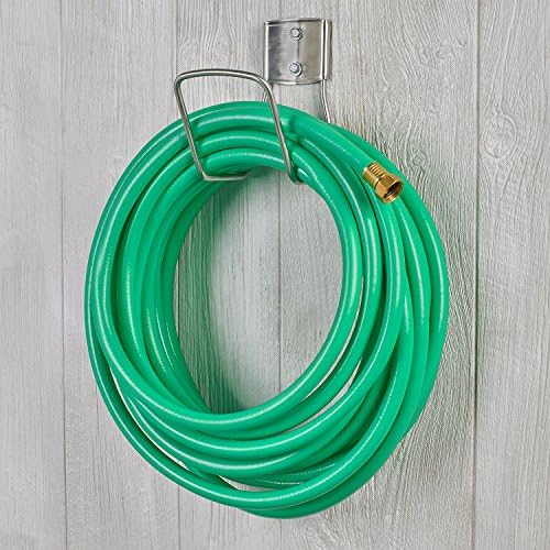 Liberty Garden 681 Hose Hanger, Holds 125-Feet of 5/8-Inch Hose - Stainless Steel