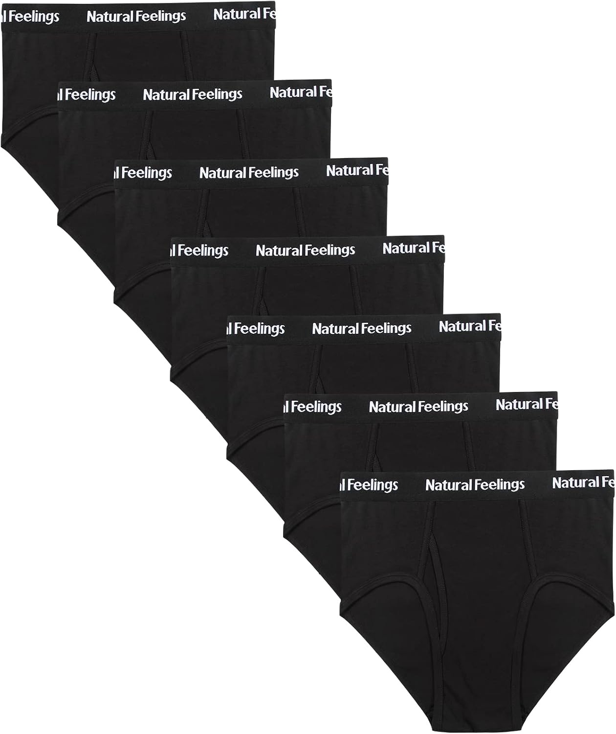 Natural Feelings Men's Briefs Underwear Multipack Mens Cotton Full Rise Briefs with Comfort Waistband S M L XL XXL…