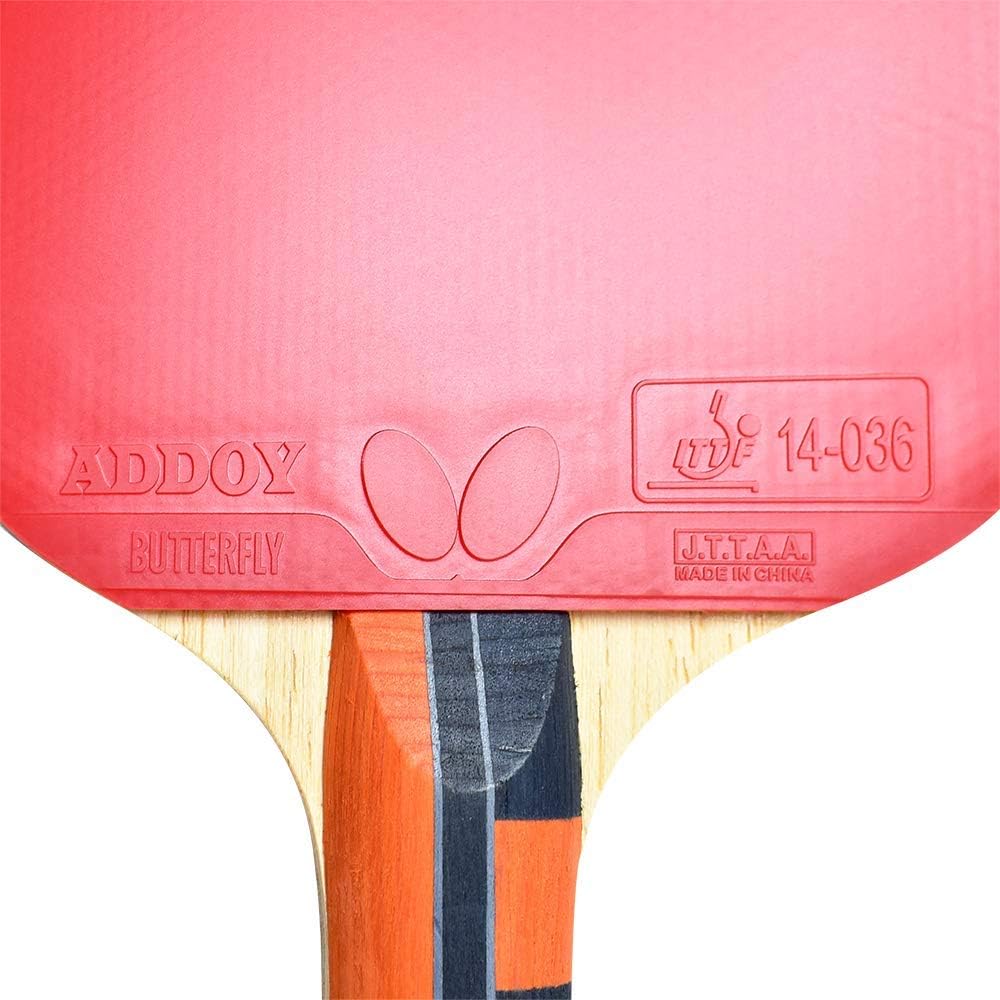 Butterfly Lin Yun-Ju Shakehand Ping Pong Paddle - Lightweight & Offers A High Degree of Control for Developing Table Tennis Players - Recommended