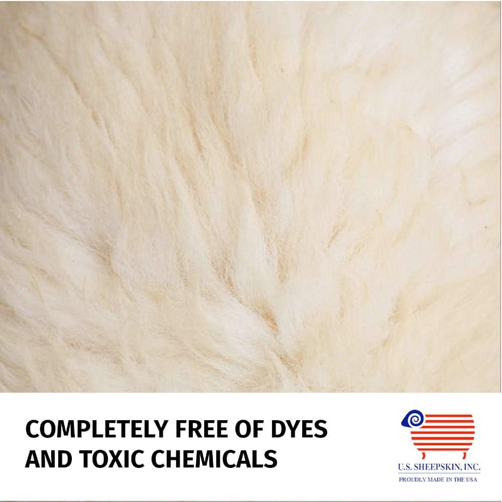 Medical Sheepskin Pelt Pads for Bedsores and Pressure Sores, Large Size (38” x 24” x 1”) | Large Size