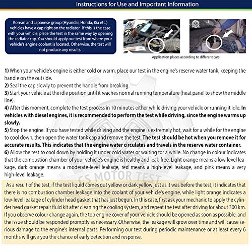 CS Engine Combustion REAL-TIME Leak Tester - Cylinder Head Gasket CO2 Head Tester - Test While Driving - Petrol Diesel Gas - Engine Under Load Head