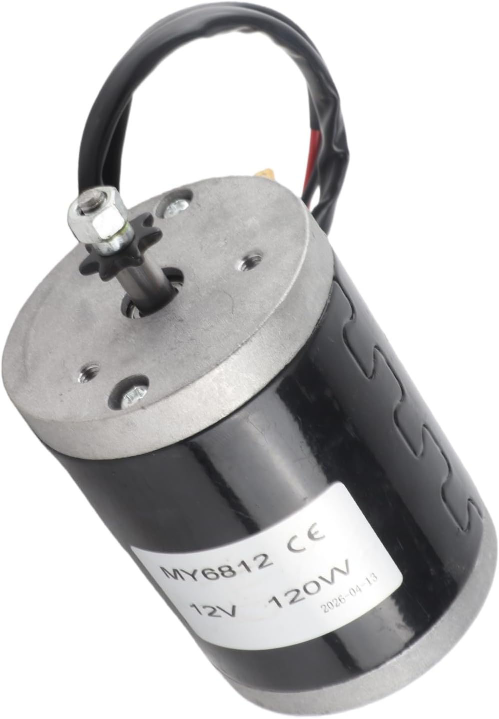 Tbest DC Motor, High-Speed Small Brushed Motor with Pulley, 12V 120W for Electric Scooter Repairs, DIY Projects, Commuters, Adults and Kids
