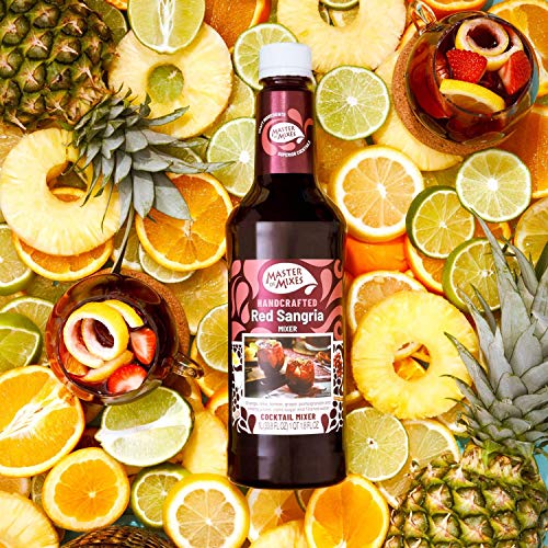 Master of Mixes Red Sangria Drink Mix, Ready to Use, 1 Liter, 3 Pack | Red Grape