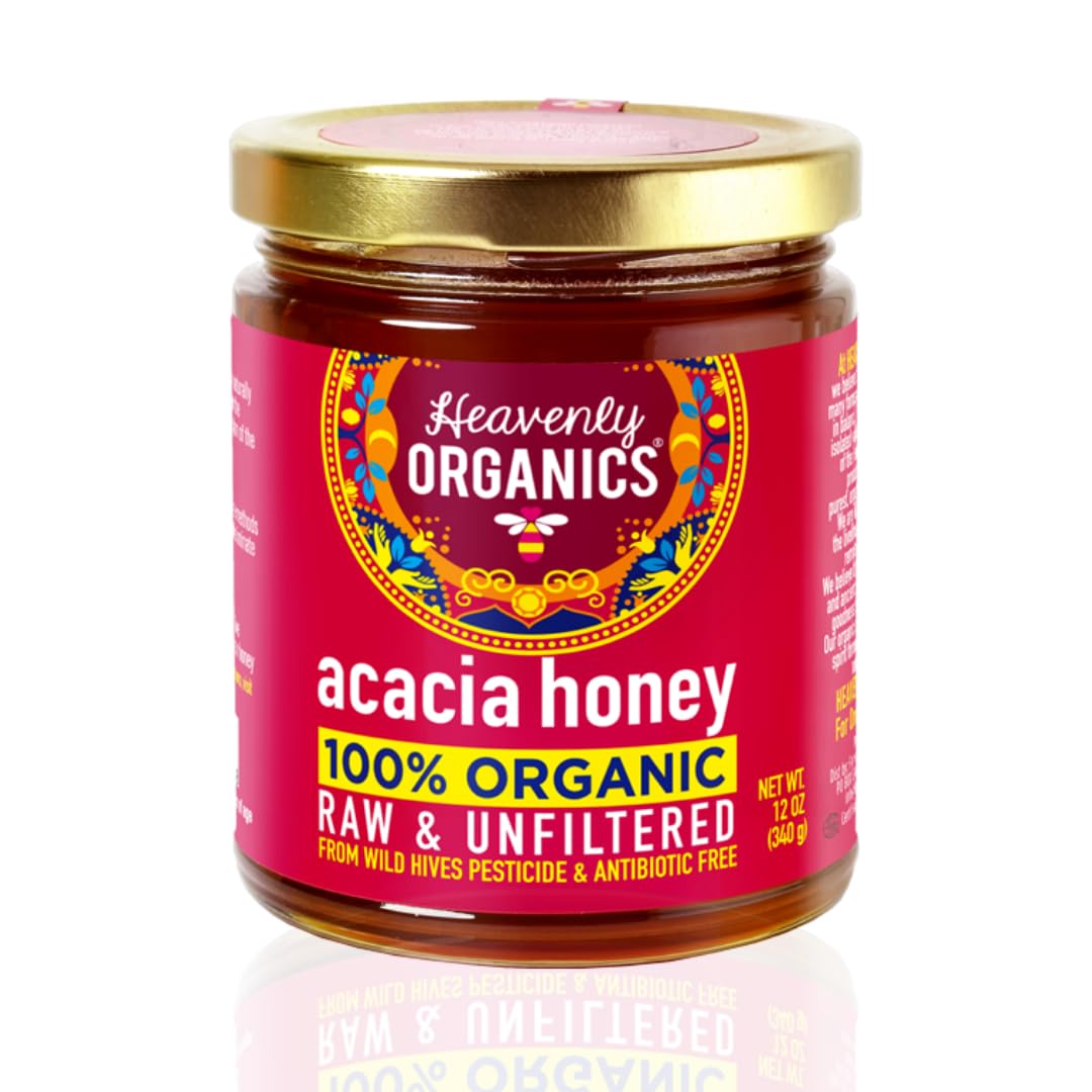 Heavenly Organics Organic Wild Forest Raw Neem Honey - 12 oz