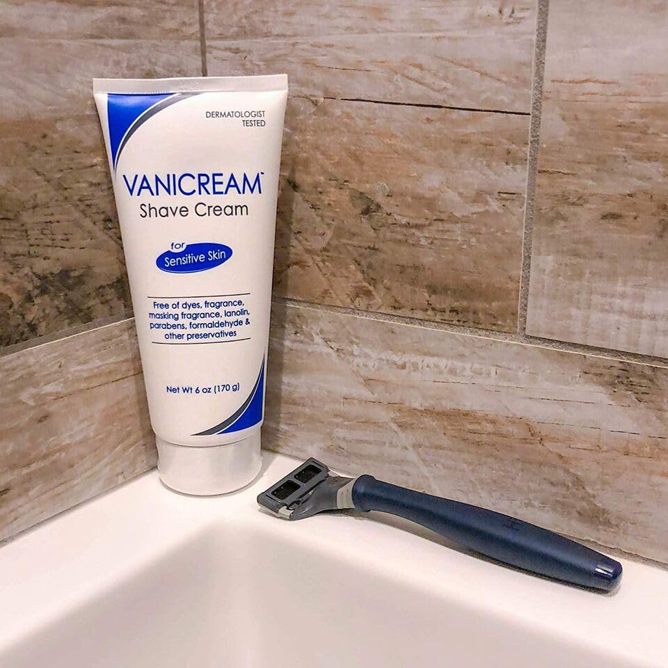 Vanicream Shave Cream for Sensitive Skin - 6 oz, Pack of 5