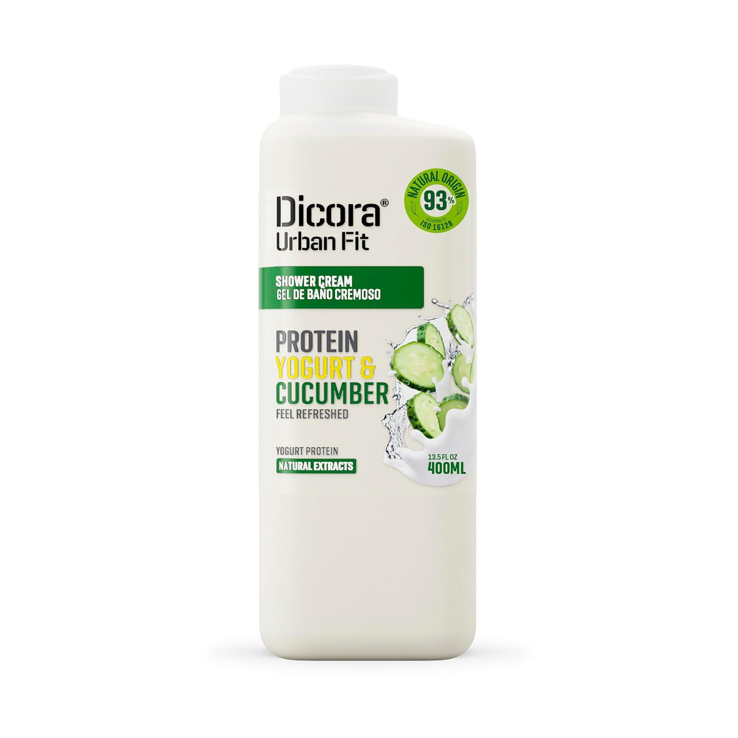 Dicora Urban Fit Shower Gel - Women and Mens Body Wash for All-Day Hydration - Prevents Premature Aging with Vitamin C - Citrus and Peach - 25.4 oz