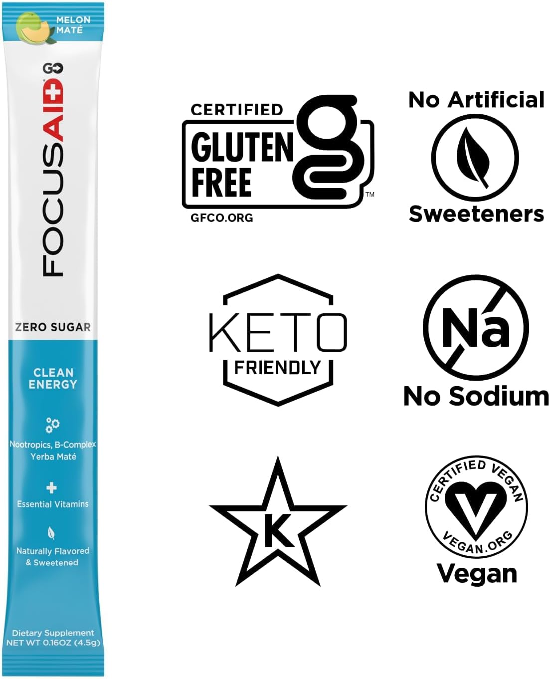 LIFEAID IMMUNITYAID GO Zero Sugar Hydration Packets (14 Packets)