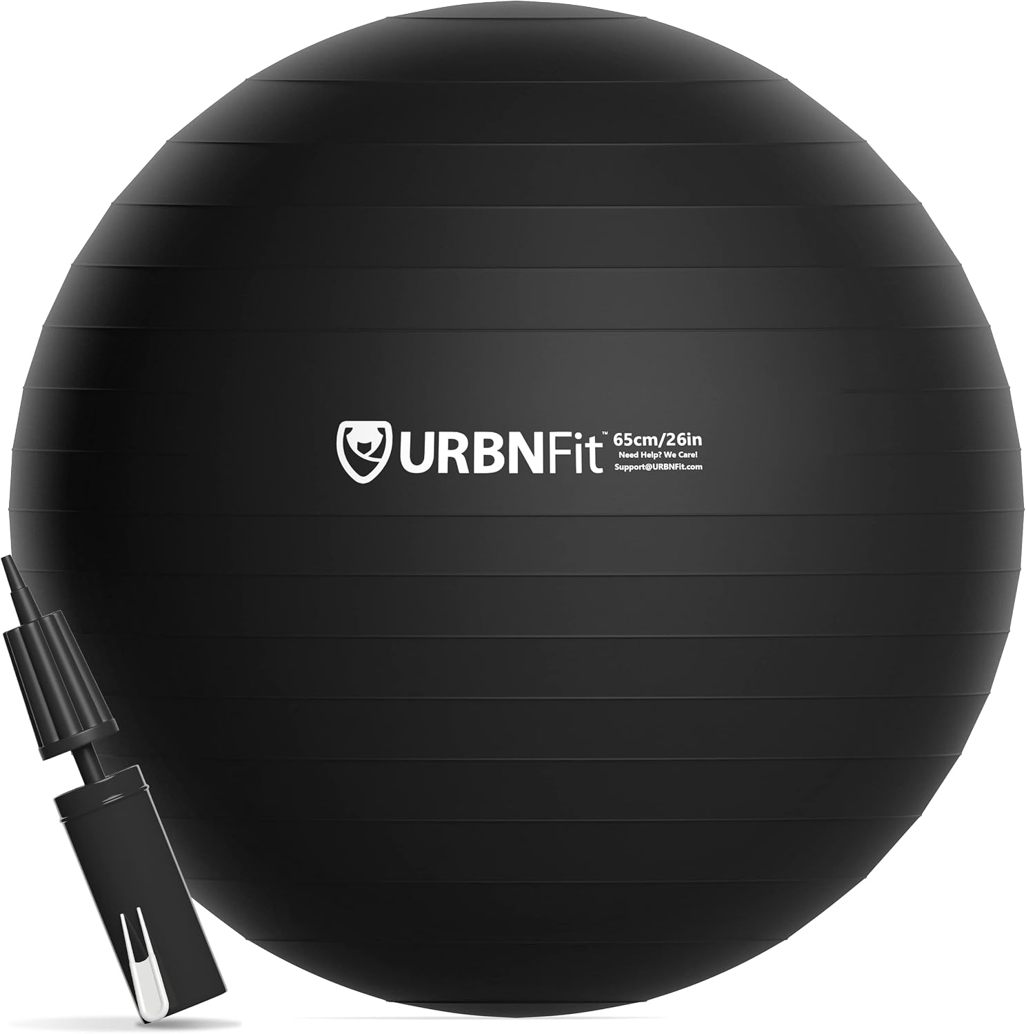 URBNFit Exercise Ball - Yoga Ball for Workout Pregnancy Stability - AntiBurst Swiss Balance Ball w/ Pump - Fitness Ball Chair for Office, Home Gym