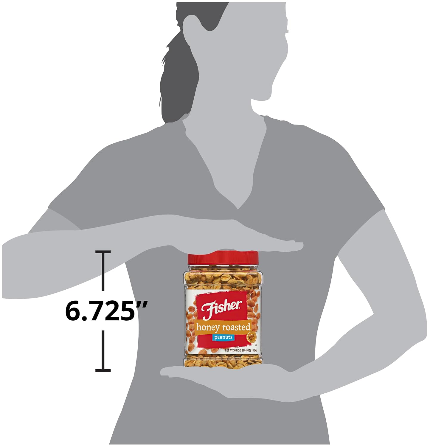 Fisher Snack Butter Toffee Peanuts, 42 Ounces (Pack of 1), No Artificial Colors or Flavors, 100% Recyclable