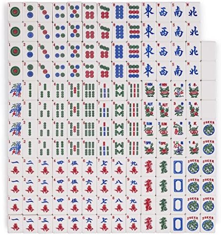 Yellow Mountain Imports Set of 166 American Mahjong Tiles, Koi (Tiles Only Set)