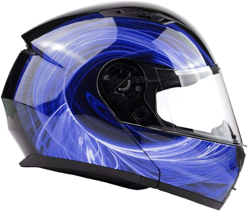 Adult Modular Motorcycle Helmet DOT w/Retractable Sunglass Full Face Flip-up Typhoon TH158