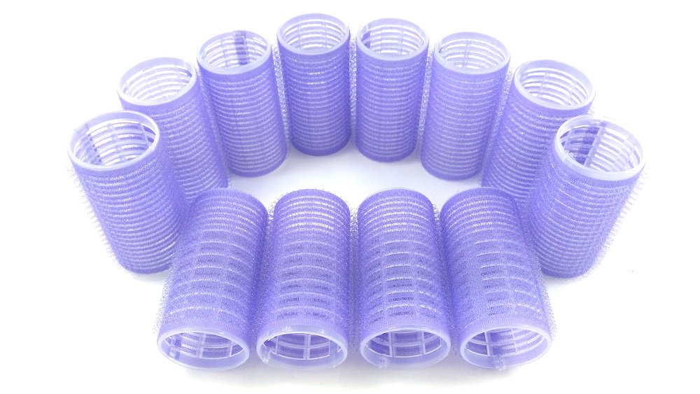 Self Grip Holding Rollers Hairdressing Curlers Hair Design Sticky Cling Style For DIY Or Salon By Kamay's (30mm/1.2" Medium Size 12PCS)