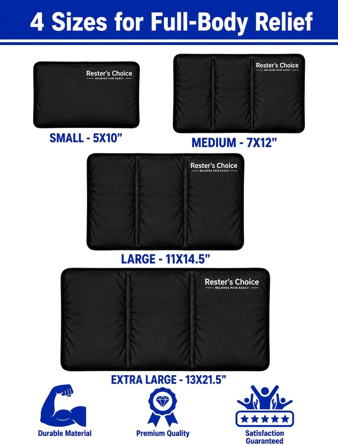 Gel Soft Flexible Ice Pack for Injuries Reusable - (Large: 11"x14.5") for Hip, Shoulder, Knee, Back - Comfy Cold Pack Compress for Swelling, Bruises, Surgery