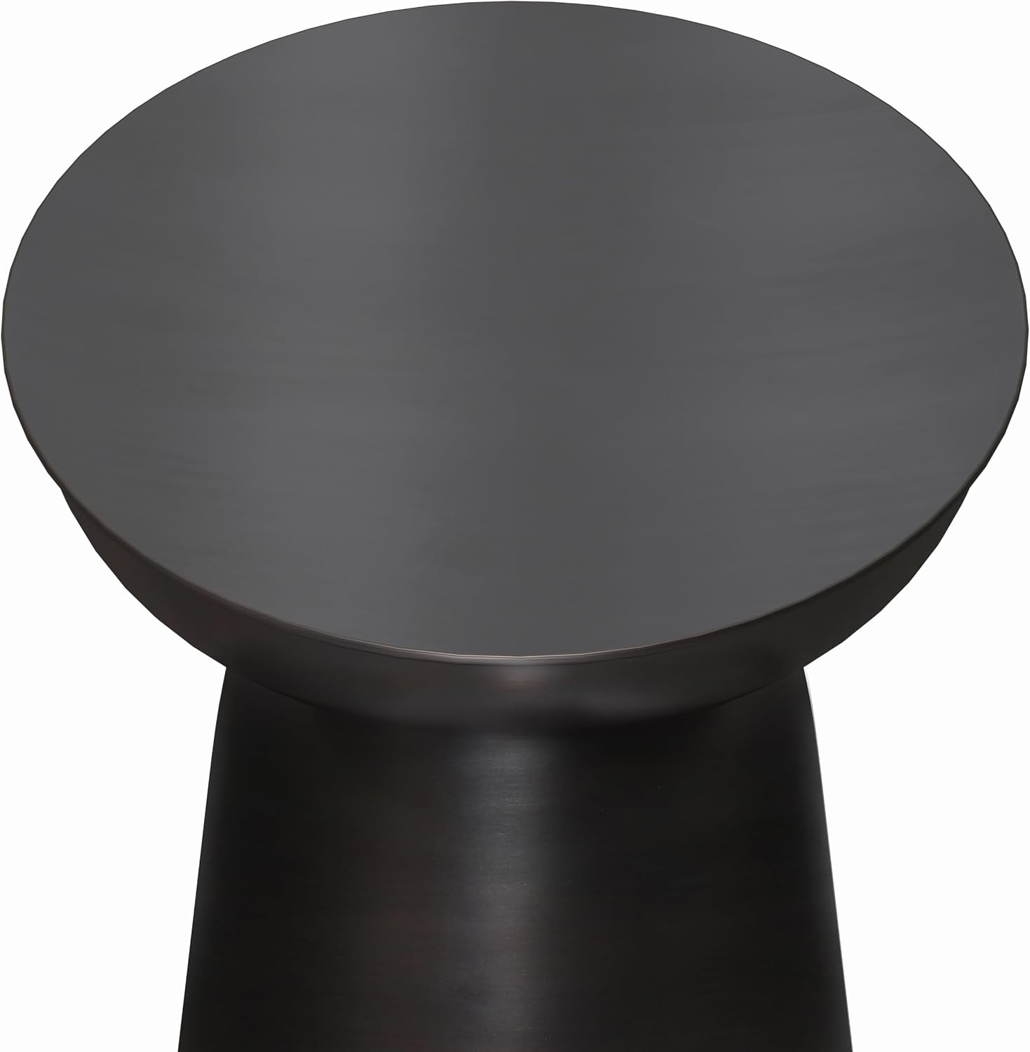 SIMPLIHOME Whitney 17" Wide Storage Metal Table in Antique Silver