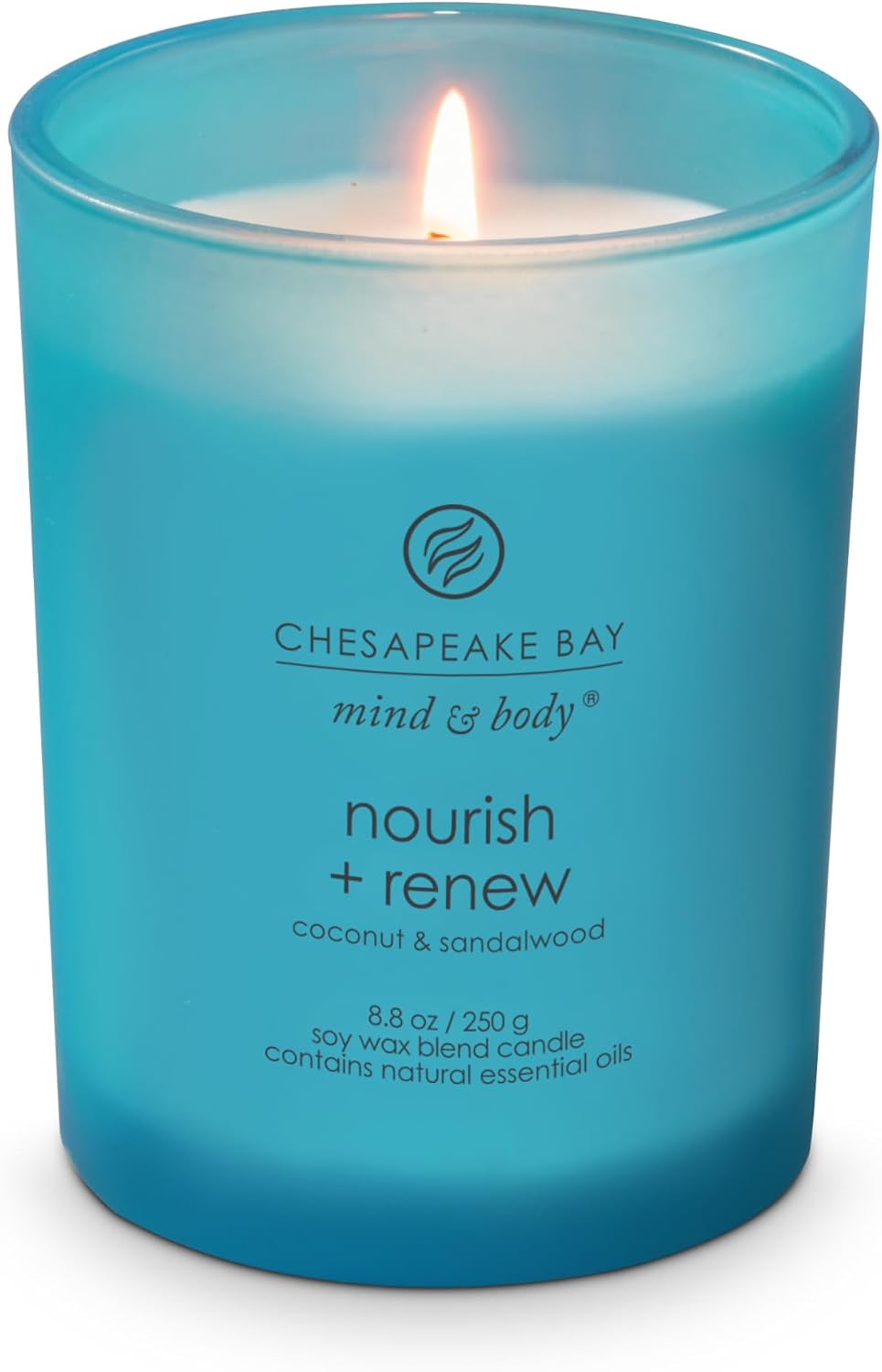 Chesapeake Bay Balance + Harmony Scented Candle Water Lily Pear Fragrance 50 Hours Burn Time Warm & Decorative Soy Wax Blend