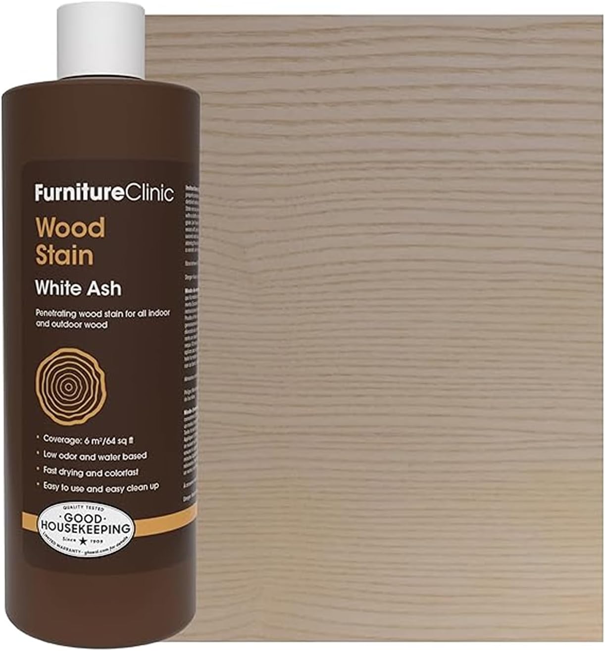 Furniture Clinic Wood Stain | Dark Oak | Water Based | Fast Drying, Low Odor