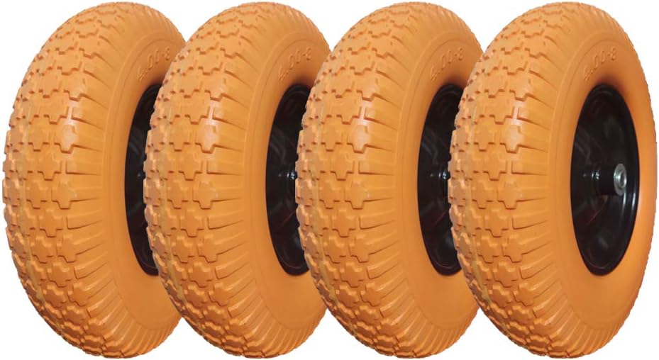 Wheelbarrow Tires 4.80/4.00-8 with 3/4 & 5/8 Bearings