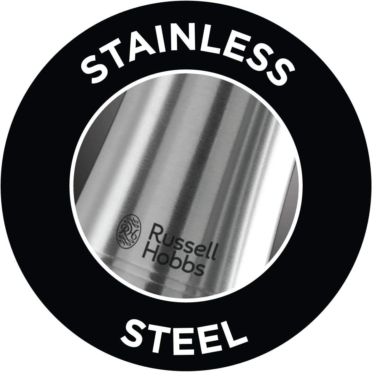 Russell Hobbs Battery Powered Salt and Pepper Grinders 23460-56 - Stainless Steel and Silver
