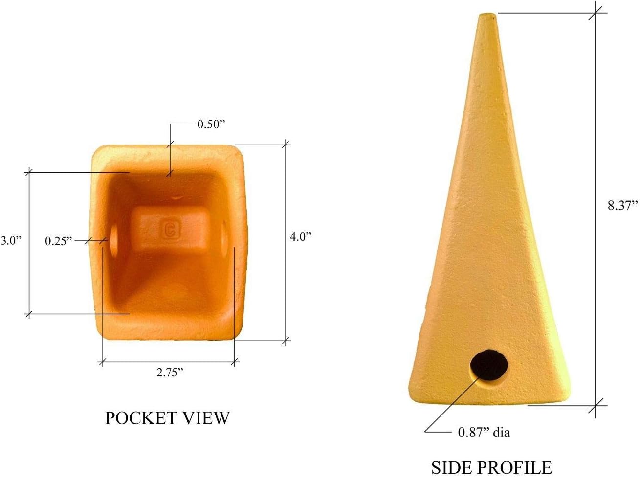 Caterpillar Style Bucket Teeth with pins & retainers - Set of 2-1U3302 - J300