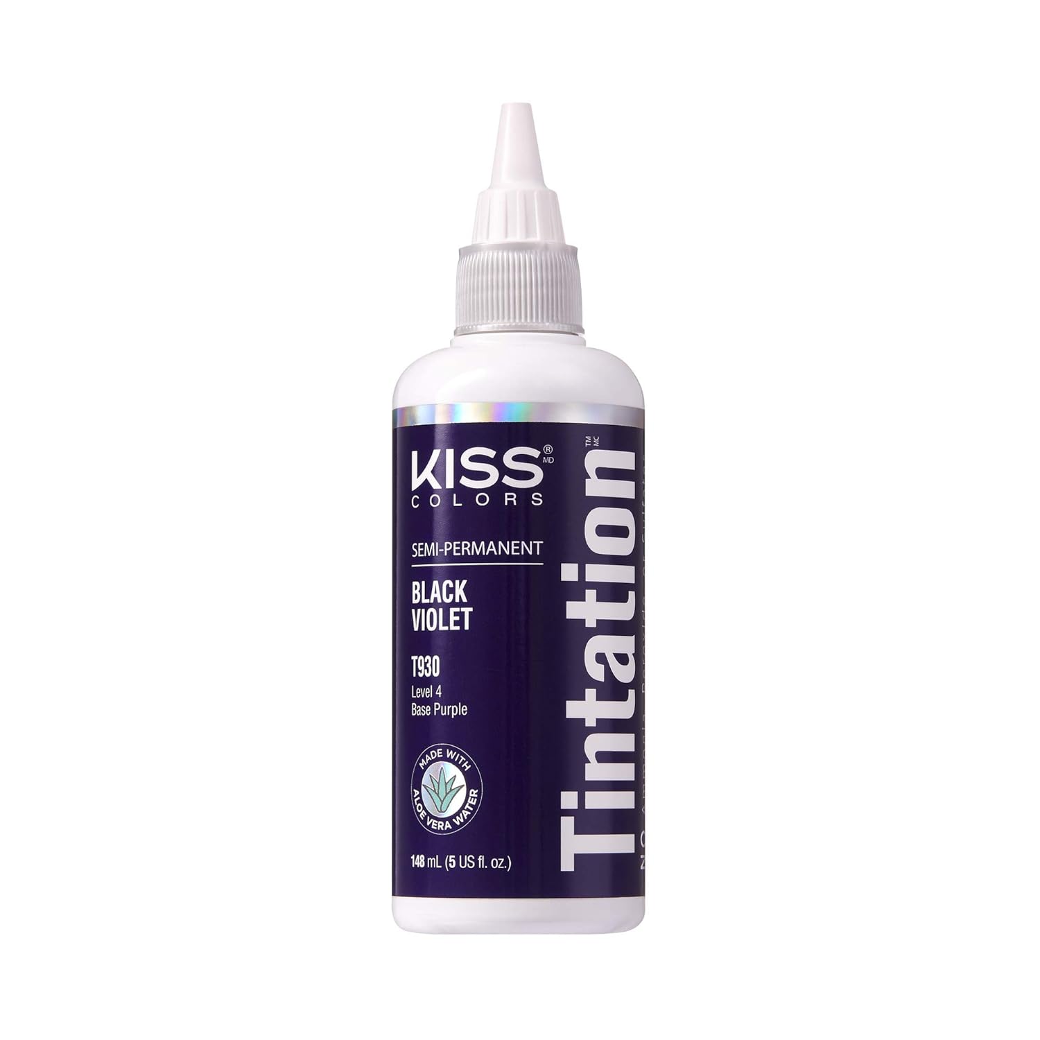 Red by Kiss Tintation Semi-Permanent Hair Color, Aloe Vera Water Based, Argan Oil, Olive Oil, Collagen & Keratin, Long-Lasting Color Dye (Honey Brown, 5 Fl Oz)