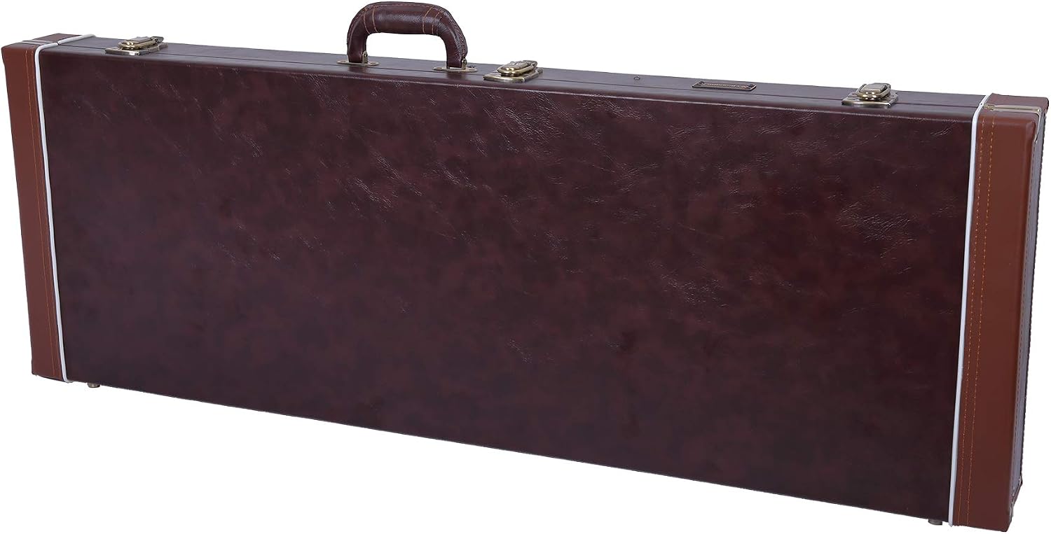 Crossrock Hardshell Arch Top wood case fits SG Electric Guitars-Black(CRW600SGBK)